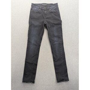 Rock & Republic Jeans Womens 8 Black Gray Berlin Skinny Stretch Denim RO10196
